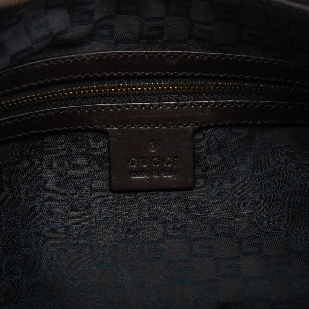 2003 Brown Canvas Round Shoulder Bag