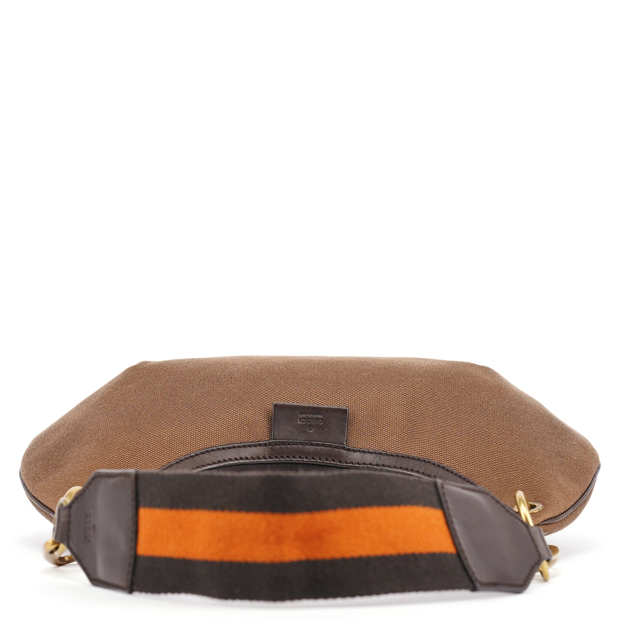 2003 Brown Canvas Round Shoulder Bag