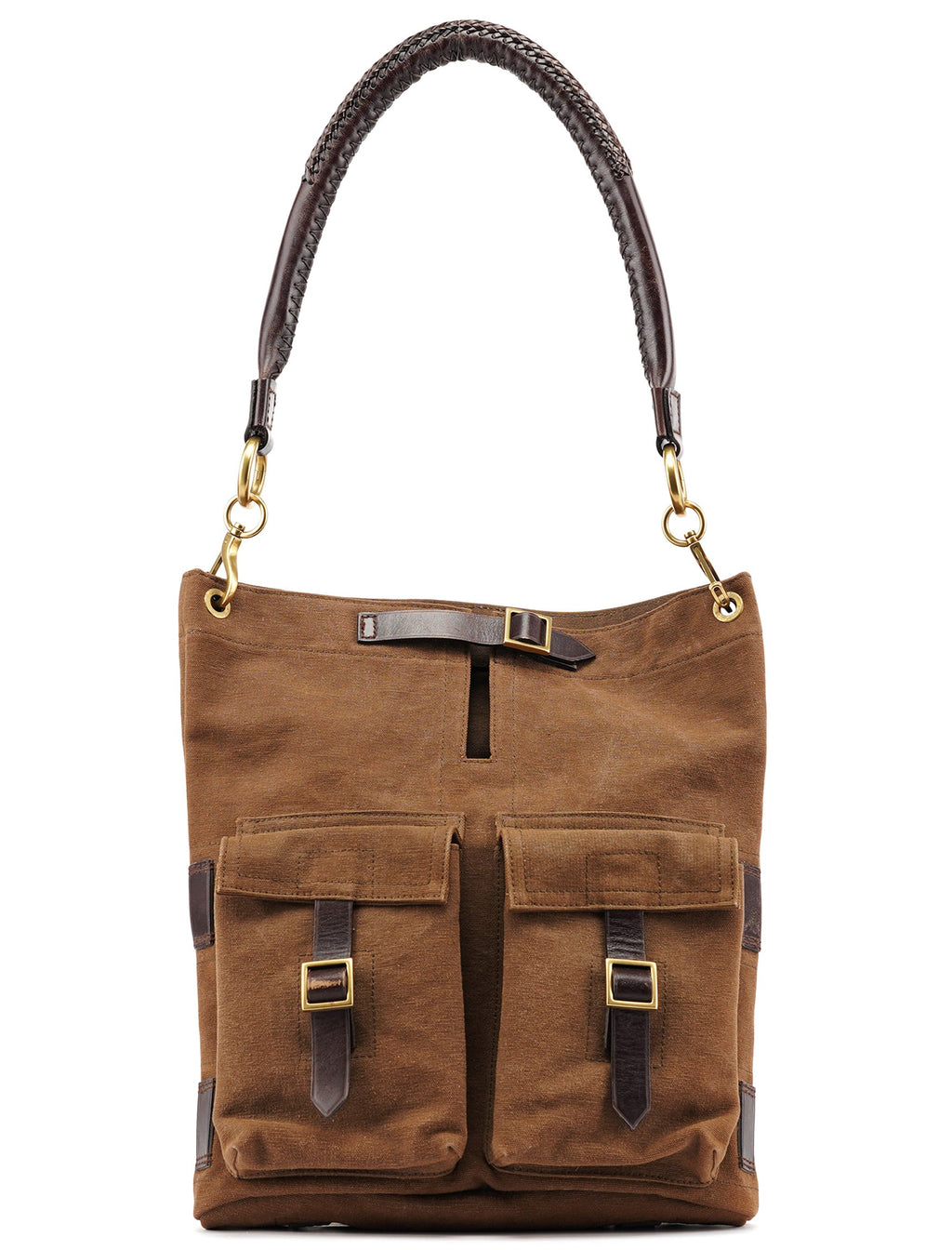 2003 Brown Canvas Shoulder Bag