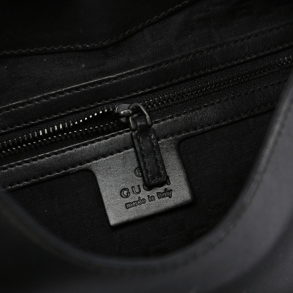 2003 brown Leather Wood Handle Bag