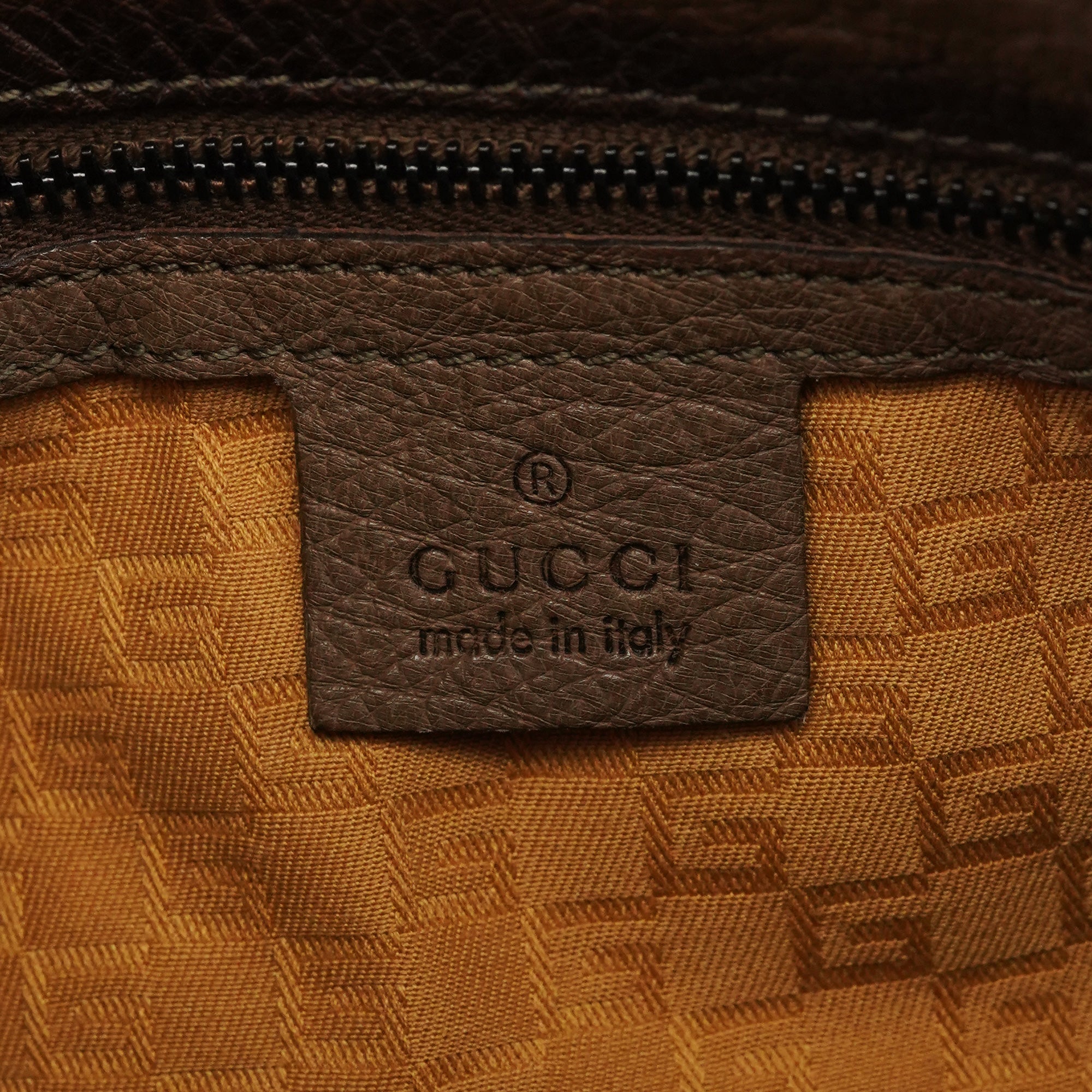 2003 Brown Ostrich Leather Shoulder Bag