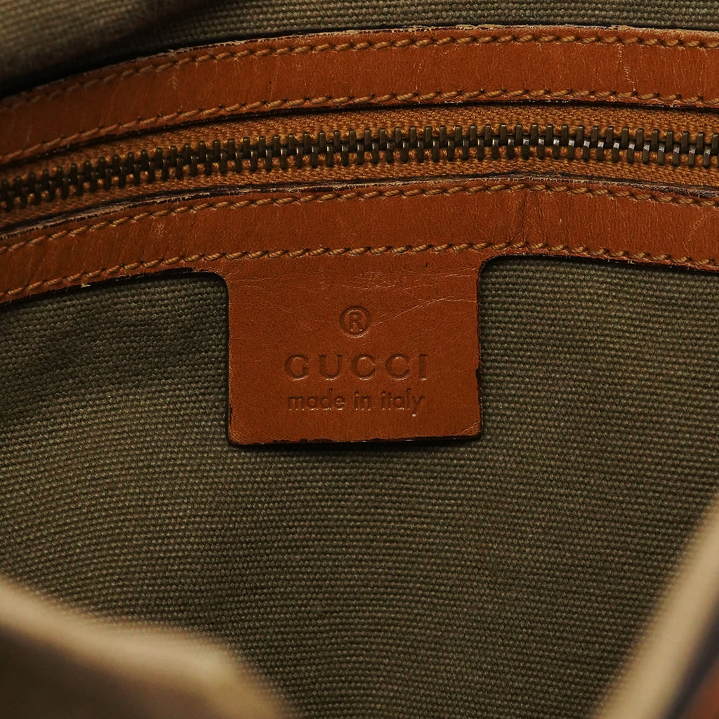 2003 Khaki Canvas Shoulder Bag
