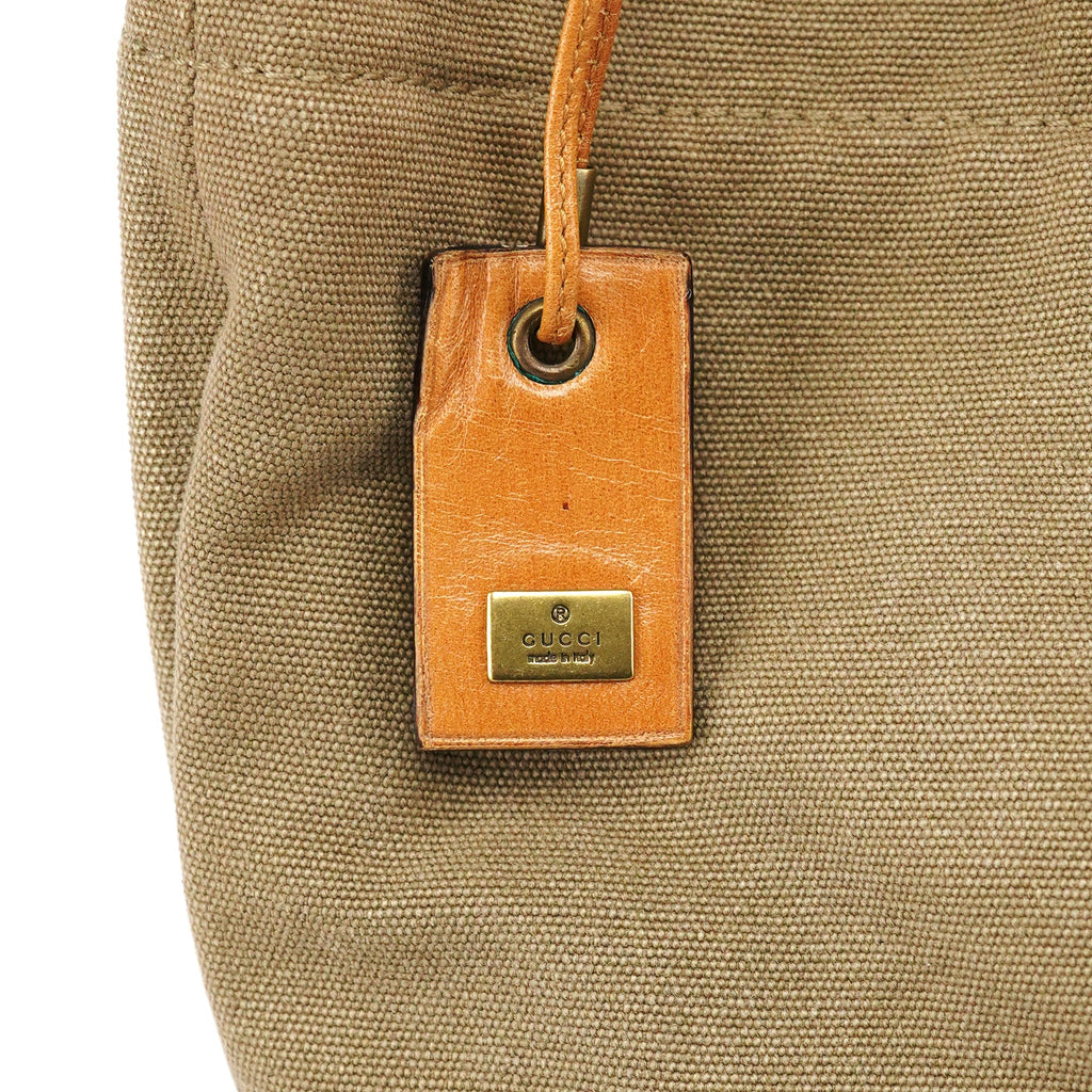2003 Khaki Canvas Shoulder Bag