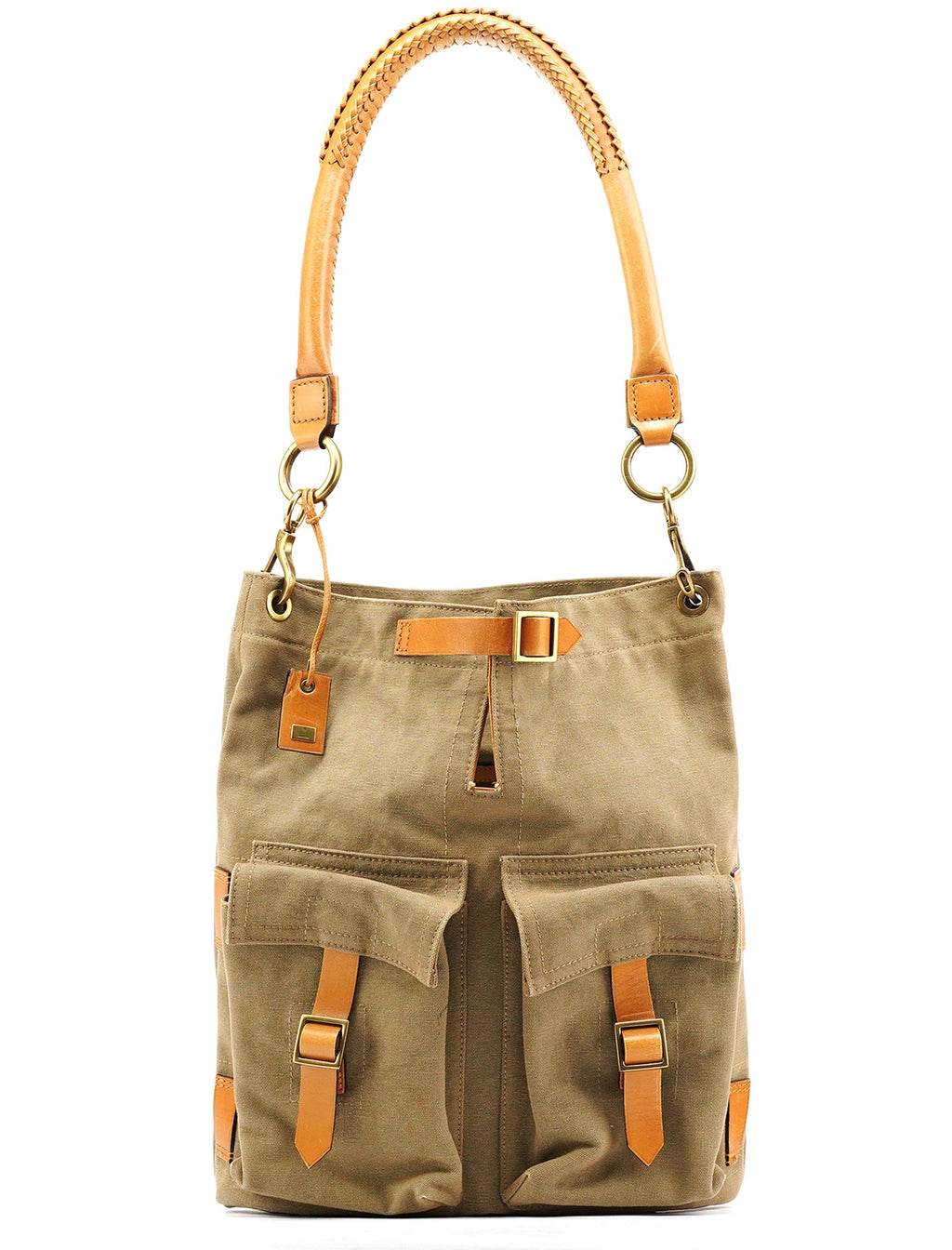 2003 Khaki Canvas Shoulder Bag