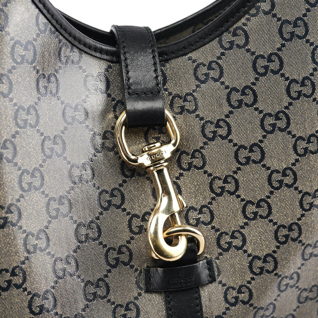 203494 Beige GG Canvas Jackie Shoulder Bag