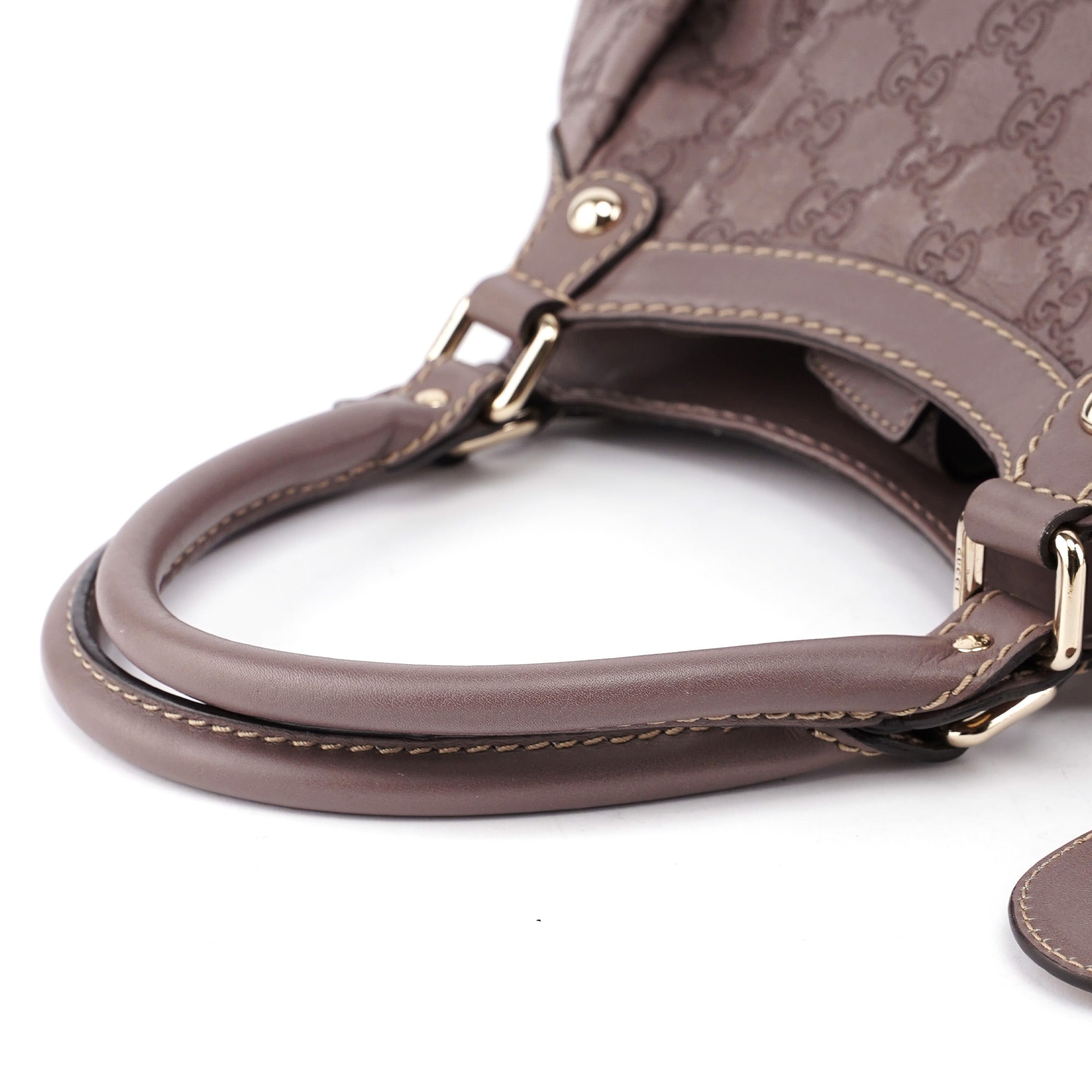 211944 Purple Calfskin GG Shoulder Bag