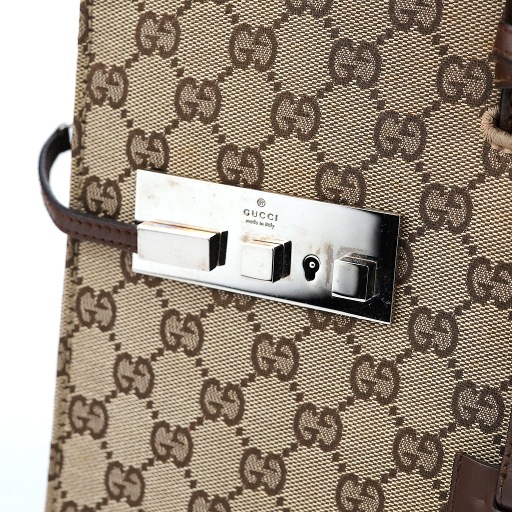 212792 Beige GG Lady Lock Tote Bag