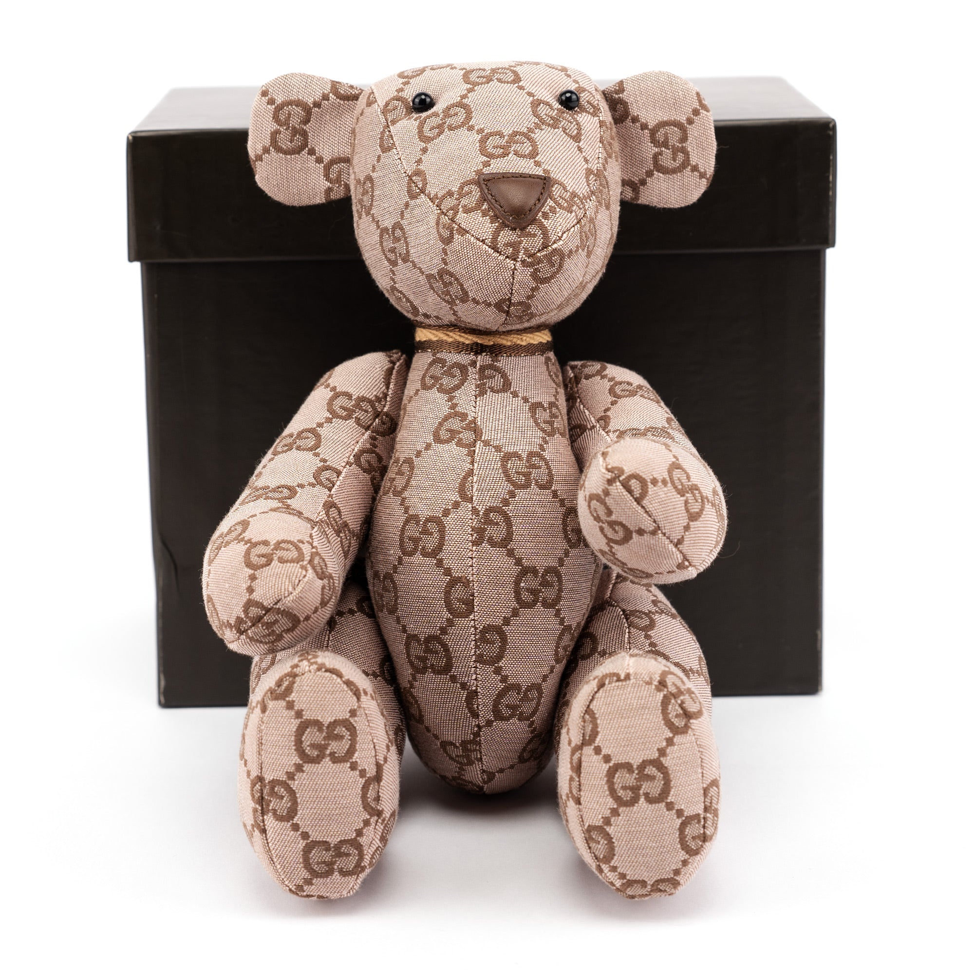 212955 Monogram Canvas Teddy Bear