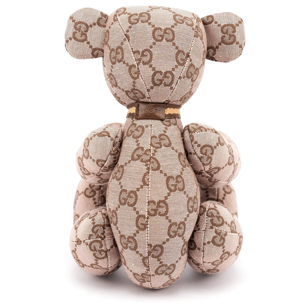212955 Monogram Canvas Teddy Bear