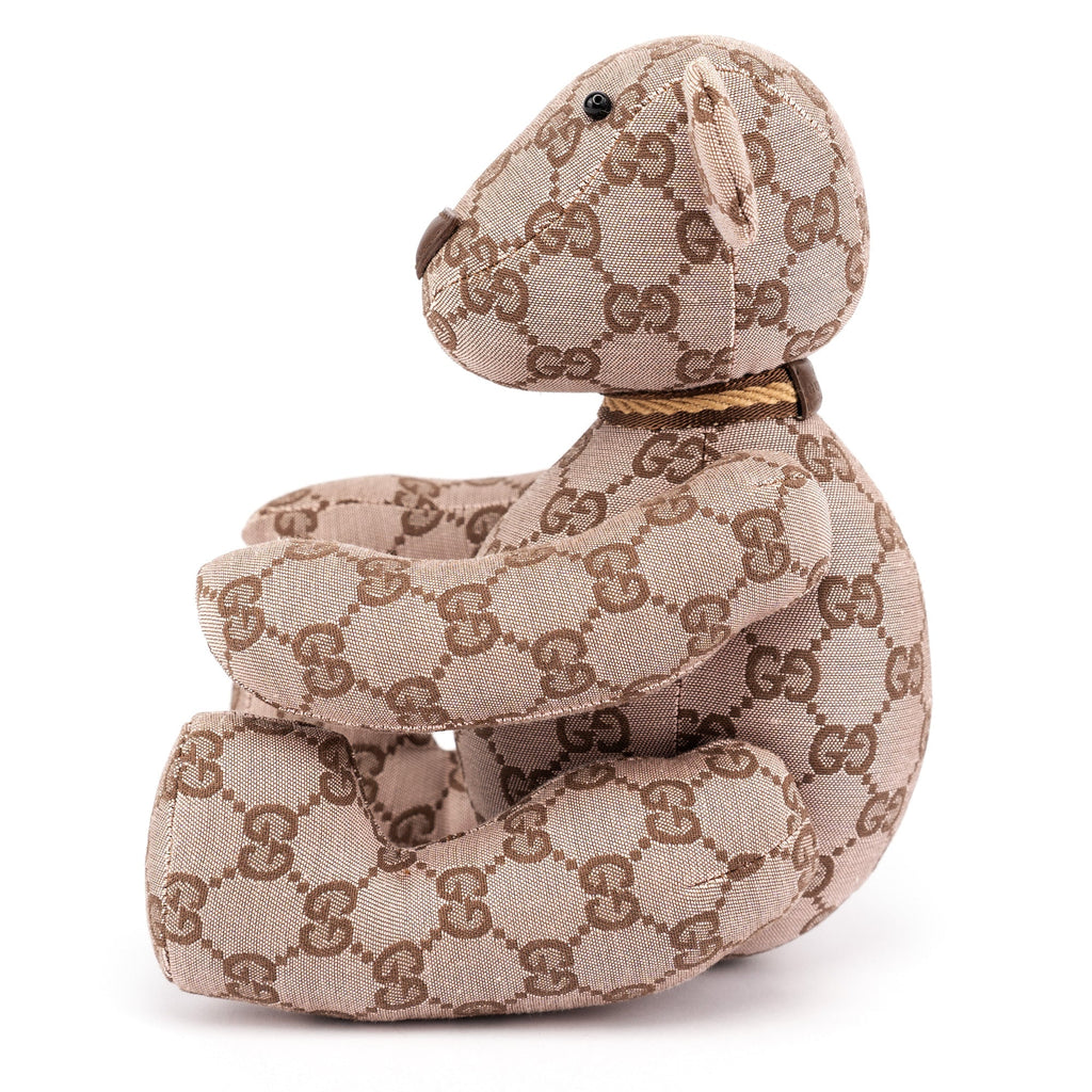 212955 Monogram Canvas Teddy Bear
