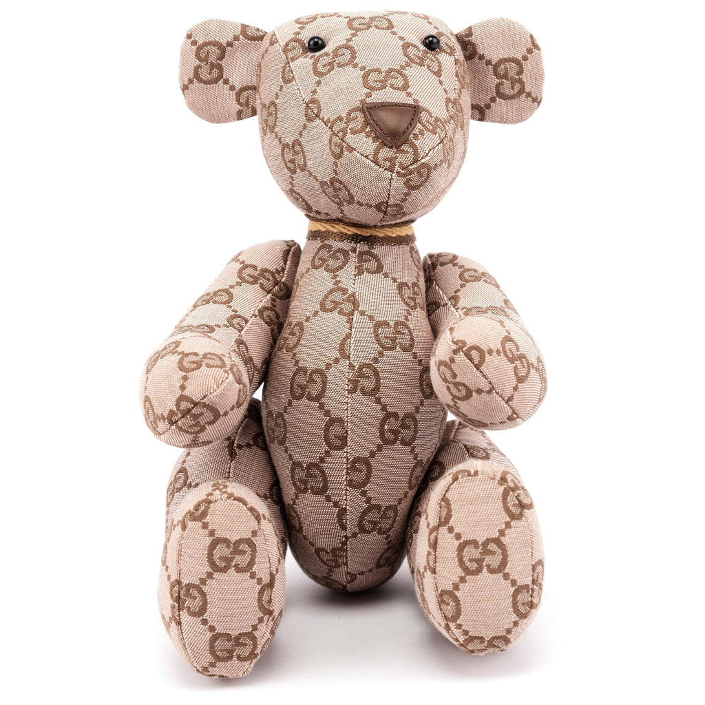 212955 Monogram Canvas Teddy Bear
