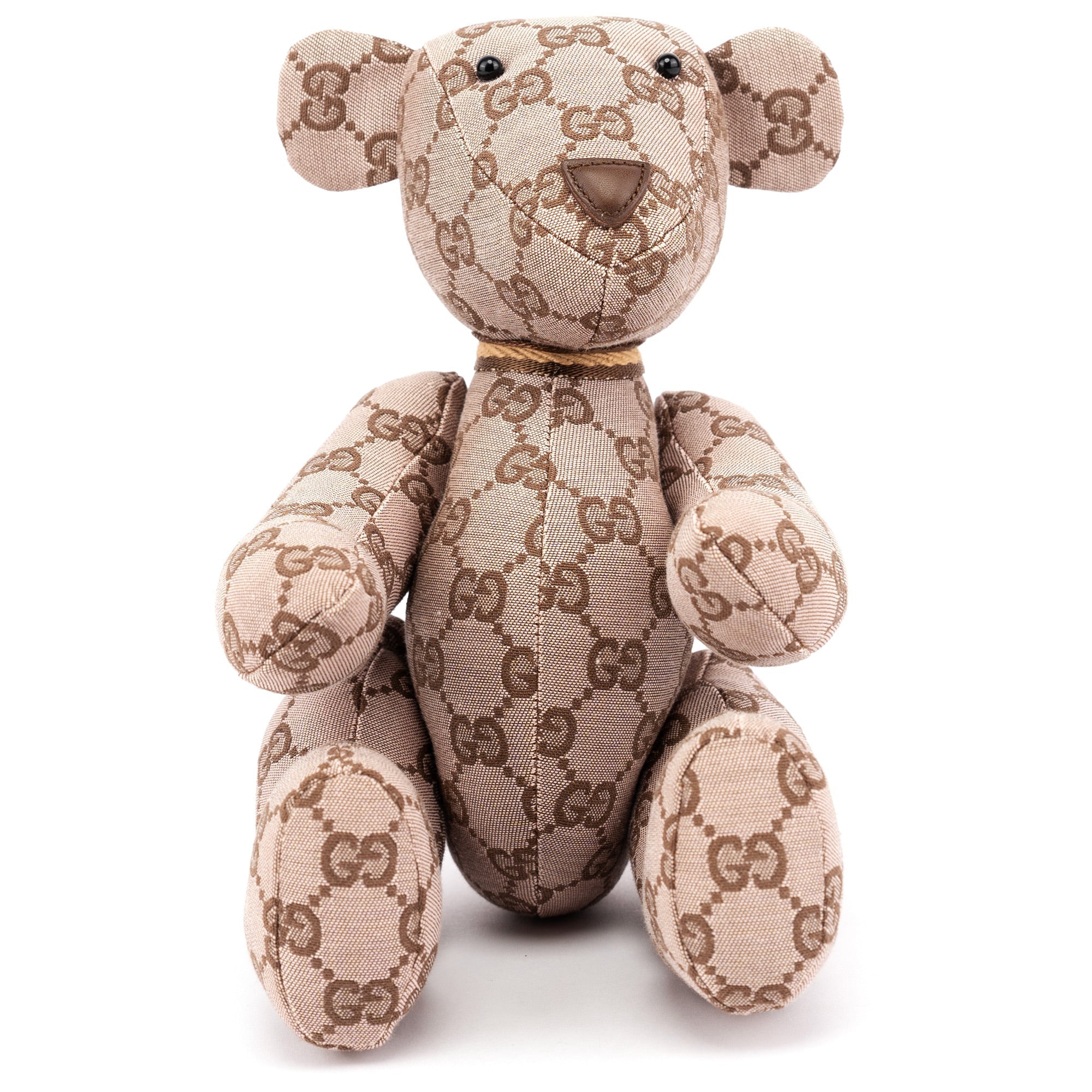 212955 Monogram Canvas Teddy Bear