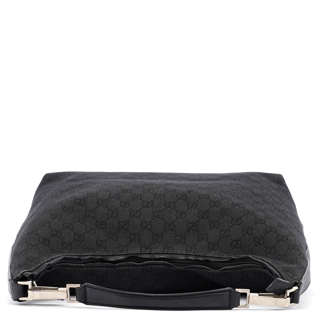 246892 Anthracite Denim GG Hobo Shoulder Bag
