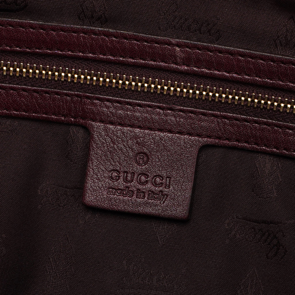 248045 Burgundy Suede GG Shoulder Bag