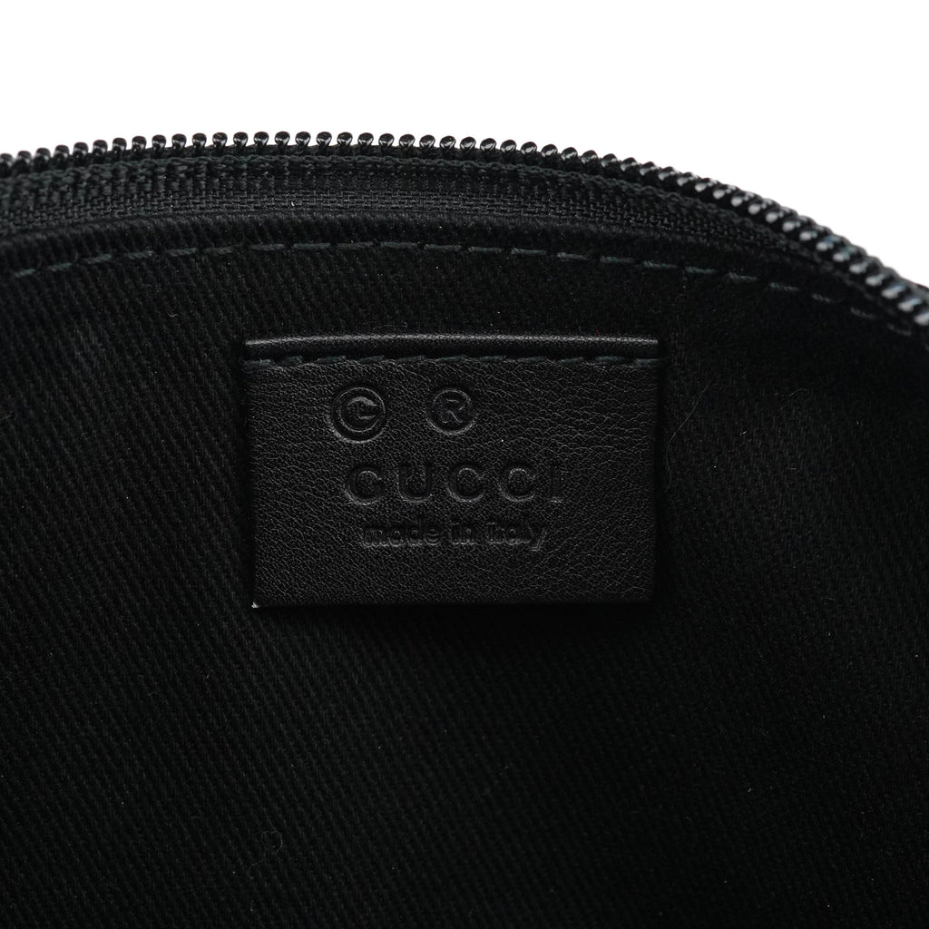 250001 Black Lizard Embossed Boat Pochette