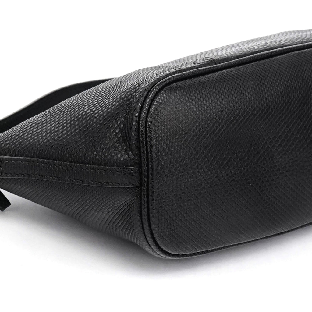 250001 Black Lizard Embossed Boat Pochette