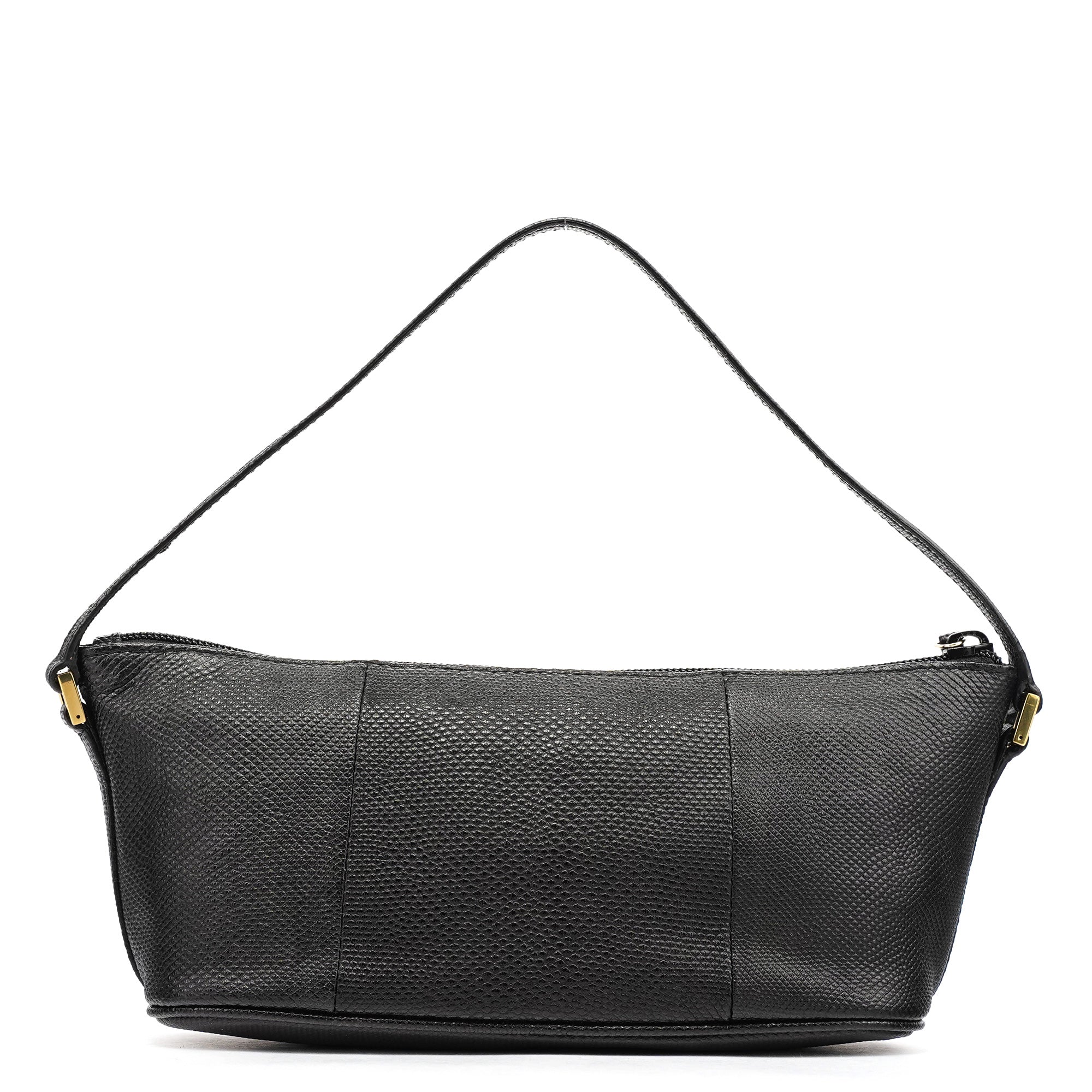 250001 Black Lizard Embossed Boat Pochette