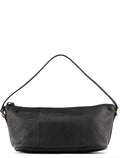 250001 Black Lizard Embossed Boat Pochette
