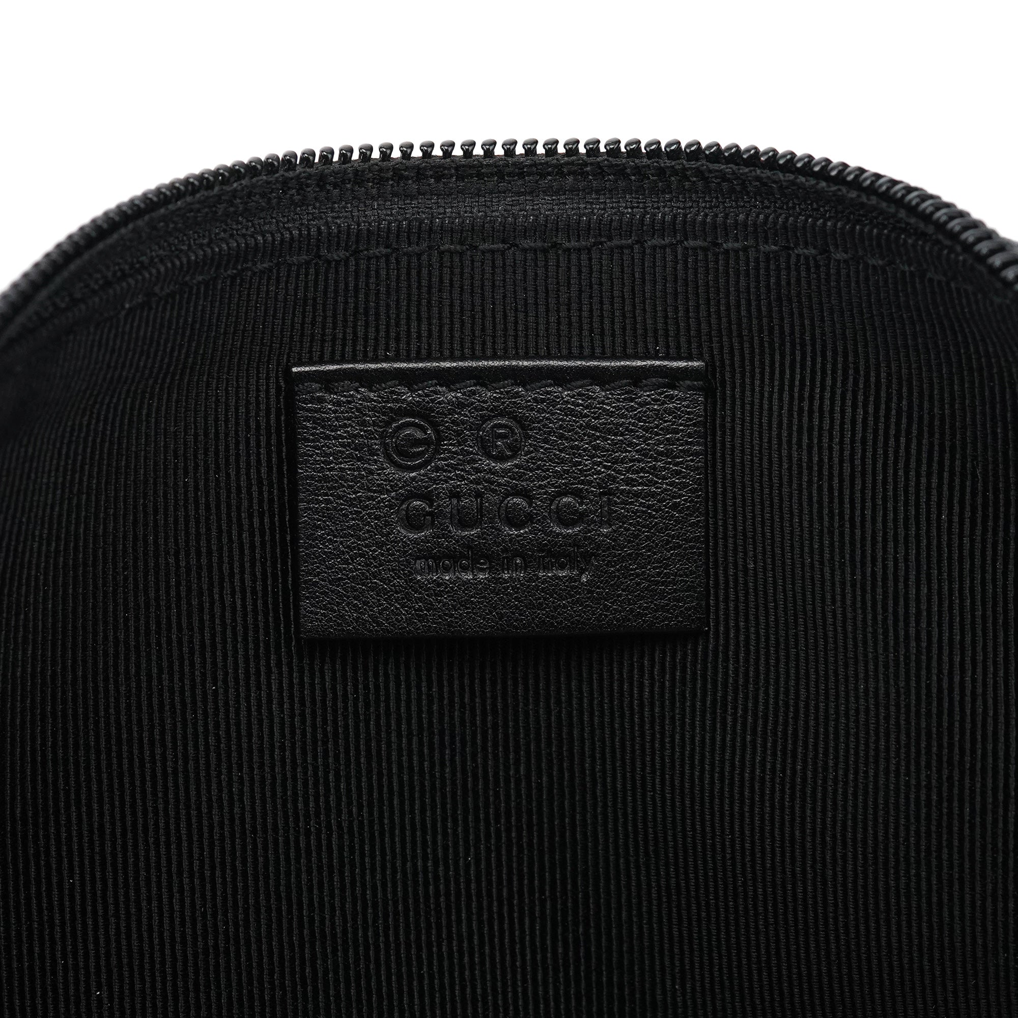 250001 Black Lizard Embossed Leather Boat Pochette