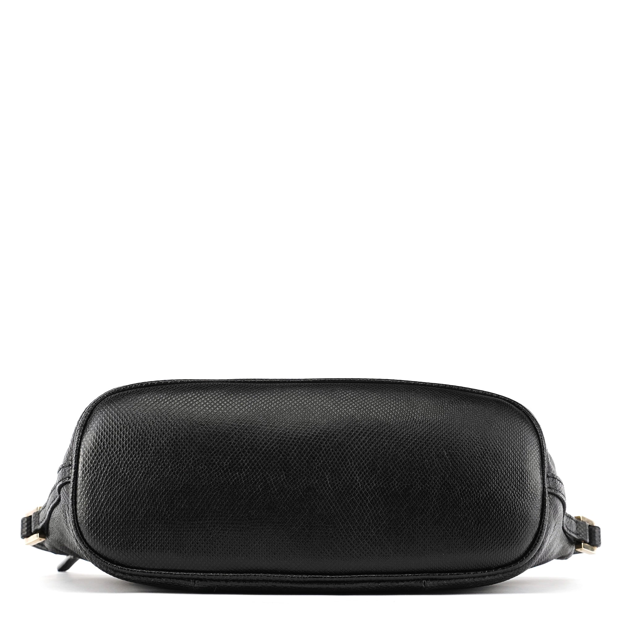 250001 Black Lizard Embossed Leather Boat Pochette