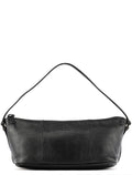 250001 Black Lizard Embossed Leather Boat Pochette