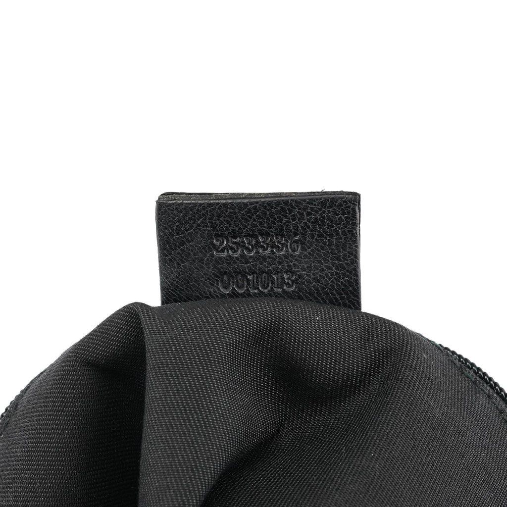 253336 Black GG Embossed Leather Shoulder Bag
