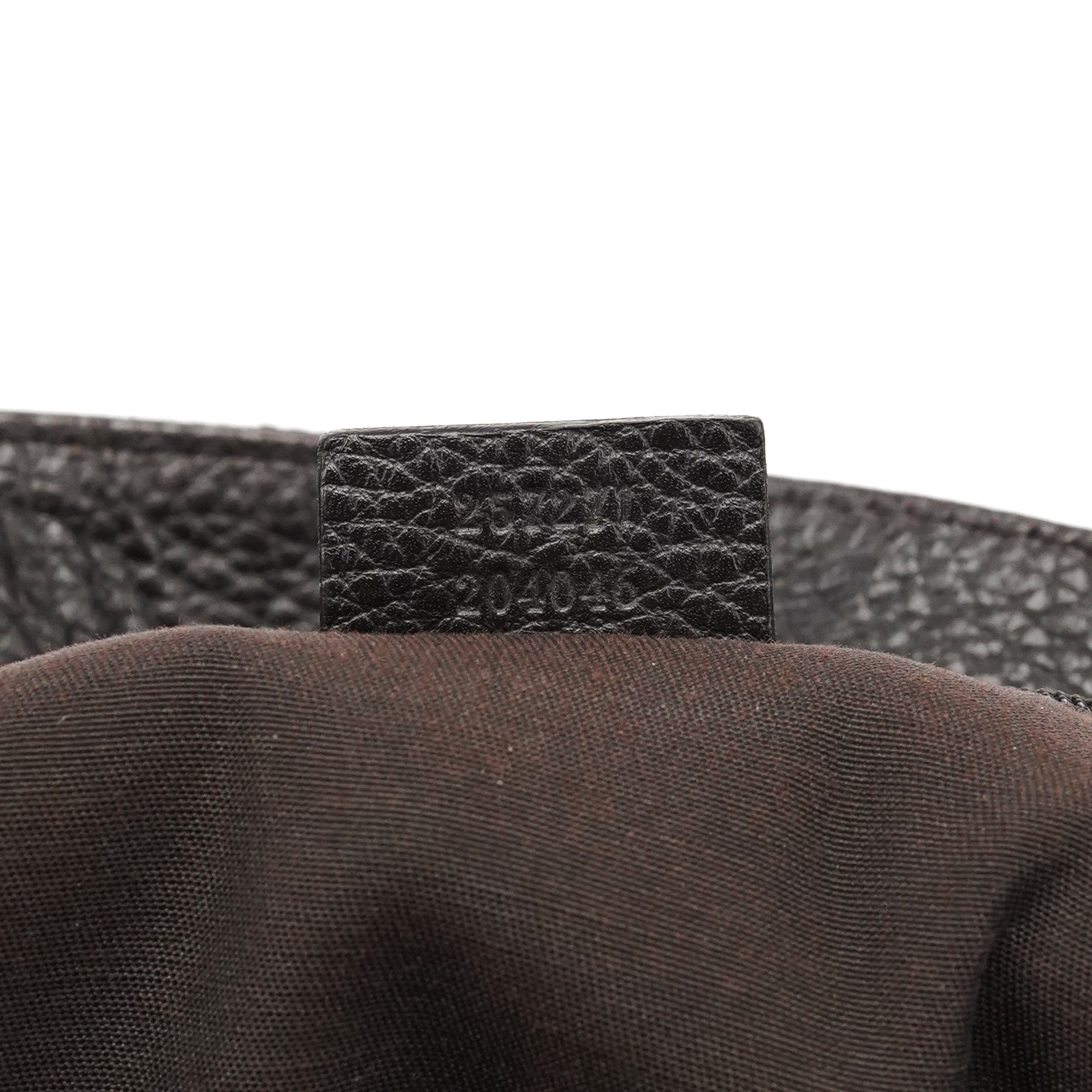 257271 Brown GG Leather Tote Bag