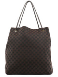 257271 Brown GG Leather Tote Bag