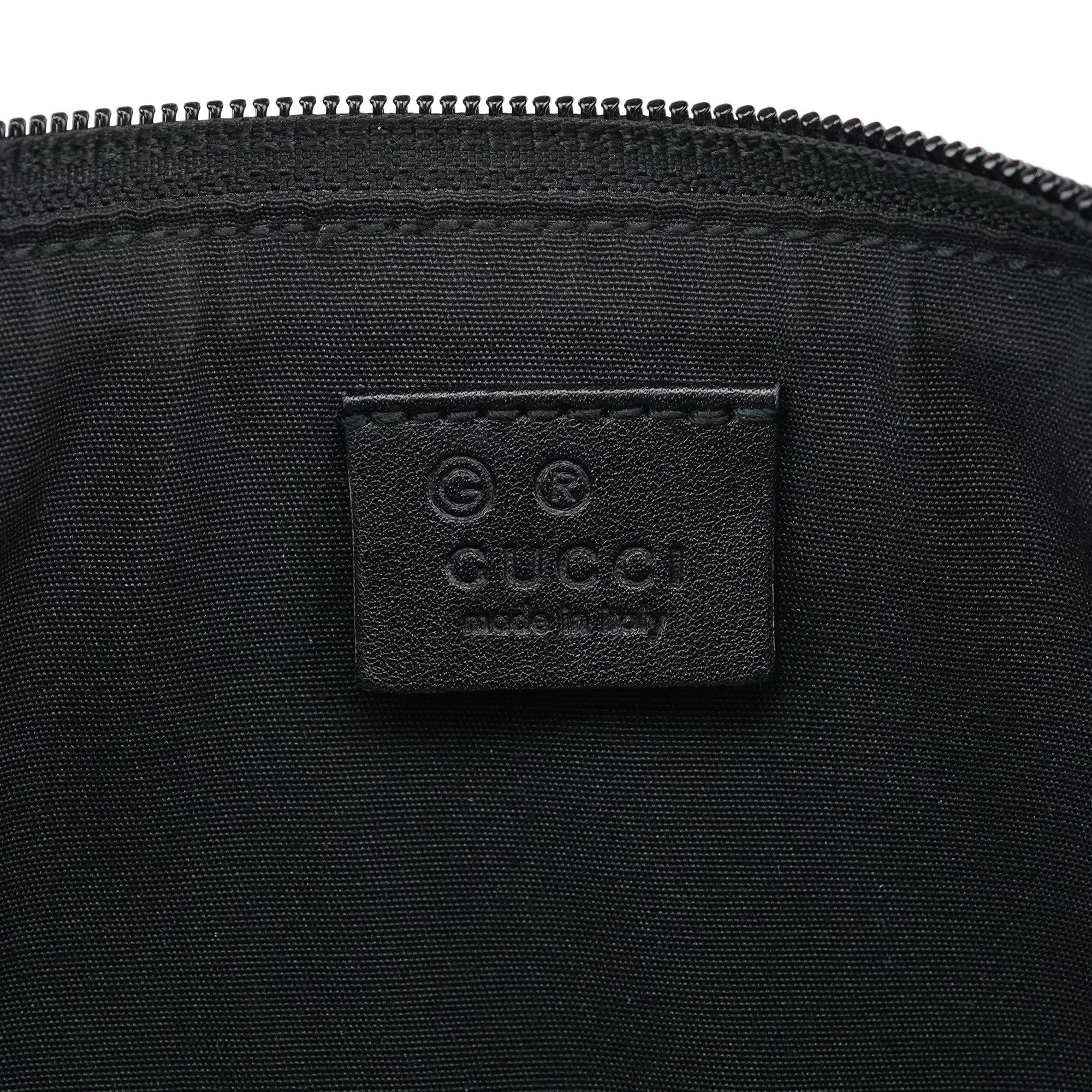 257300 Anthracite Denim GG Boat Pochette