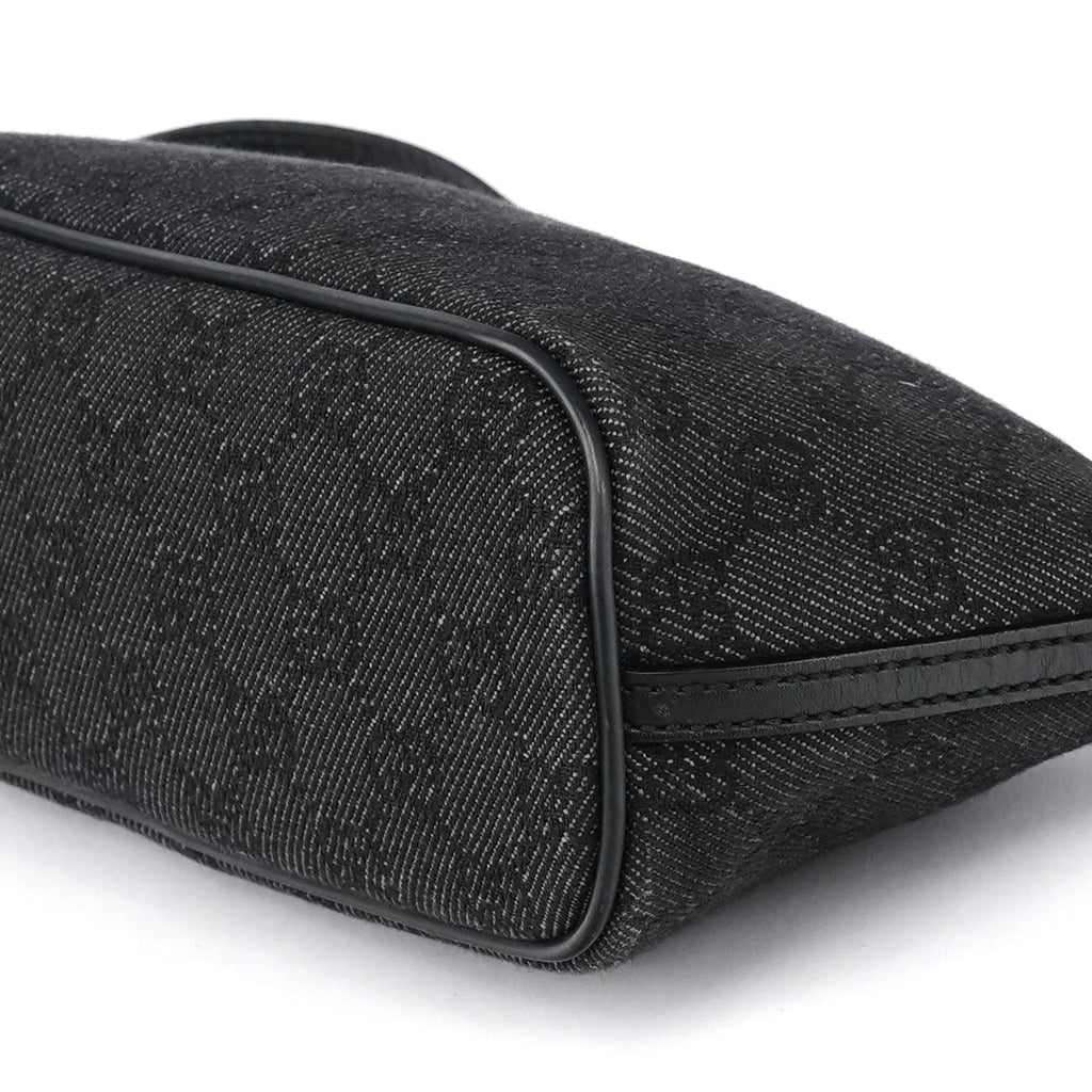 257300 Anthracite Denim GG Boat Pochette