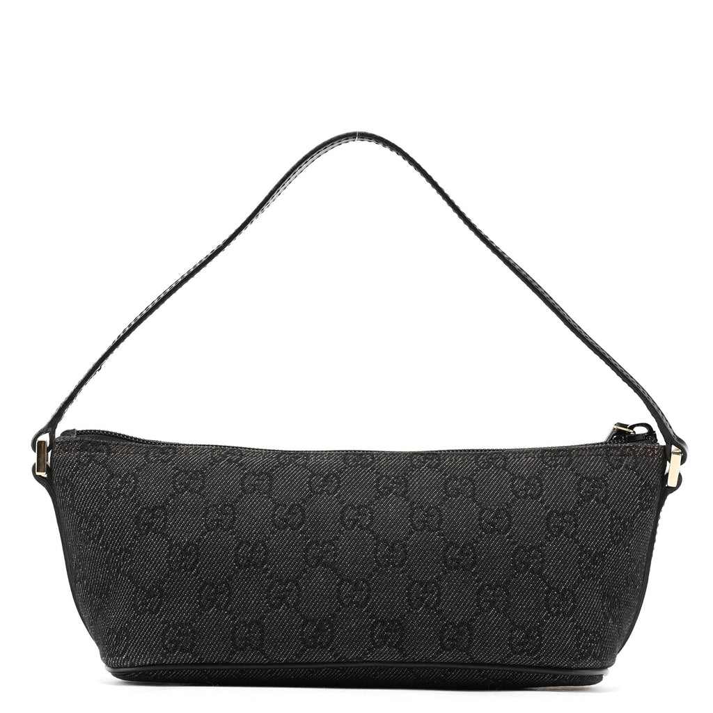 257300 Anthracite Denim GG Boat Pochette