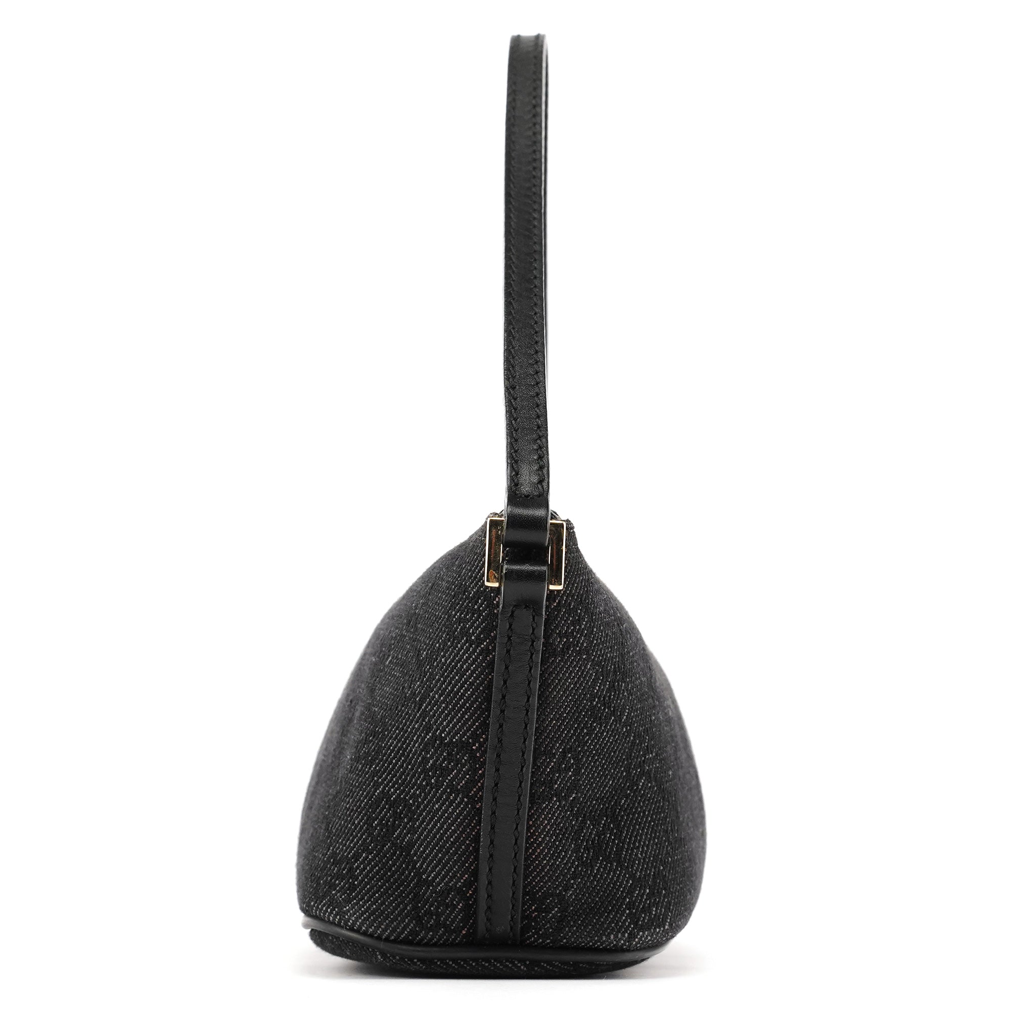 257300 Anthracite Denim GG Boat Pochette