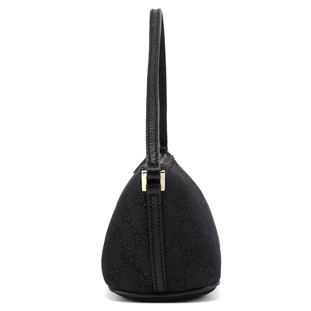 257300 Anthracite GG Denim Boat Pochette