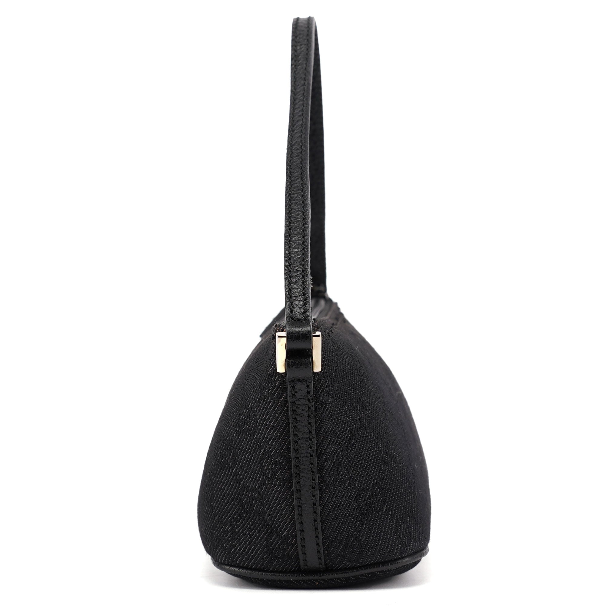 257300 Anthracite GG Denim Boat Pochette