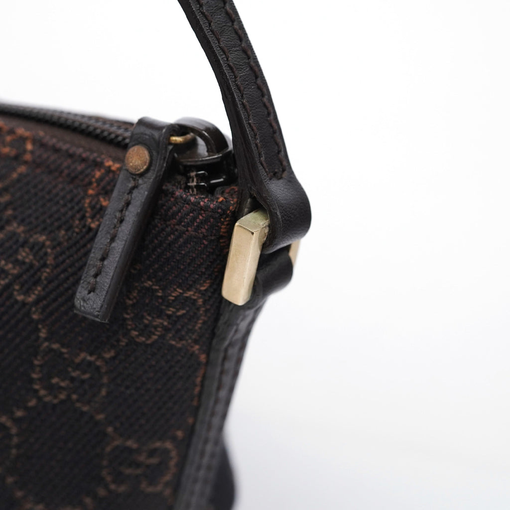 257300 Brown GG Boat Pochette
