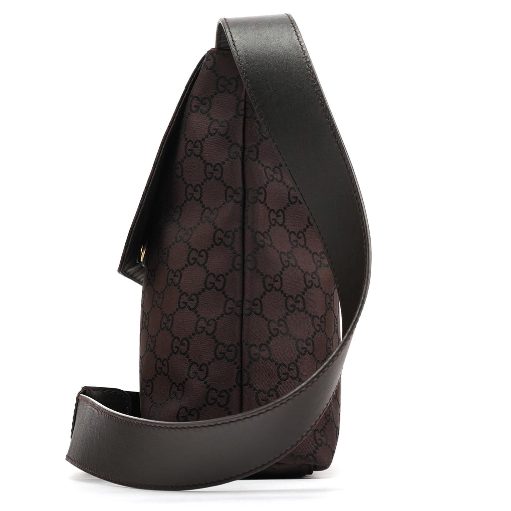 272351 Brown GG Canvas Crossbody Bag