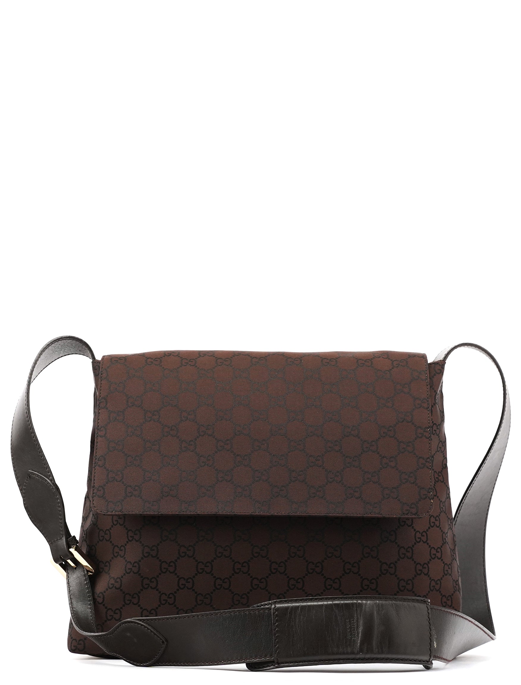 272351 Brown GG Canvas Crossbody Bag