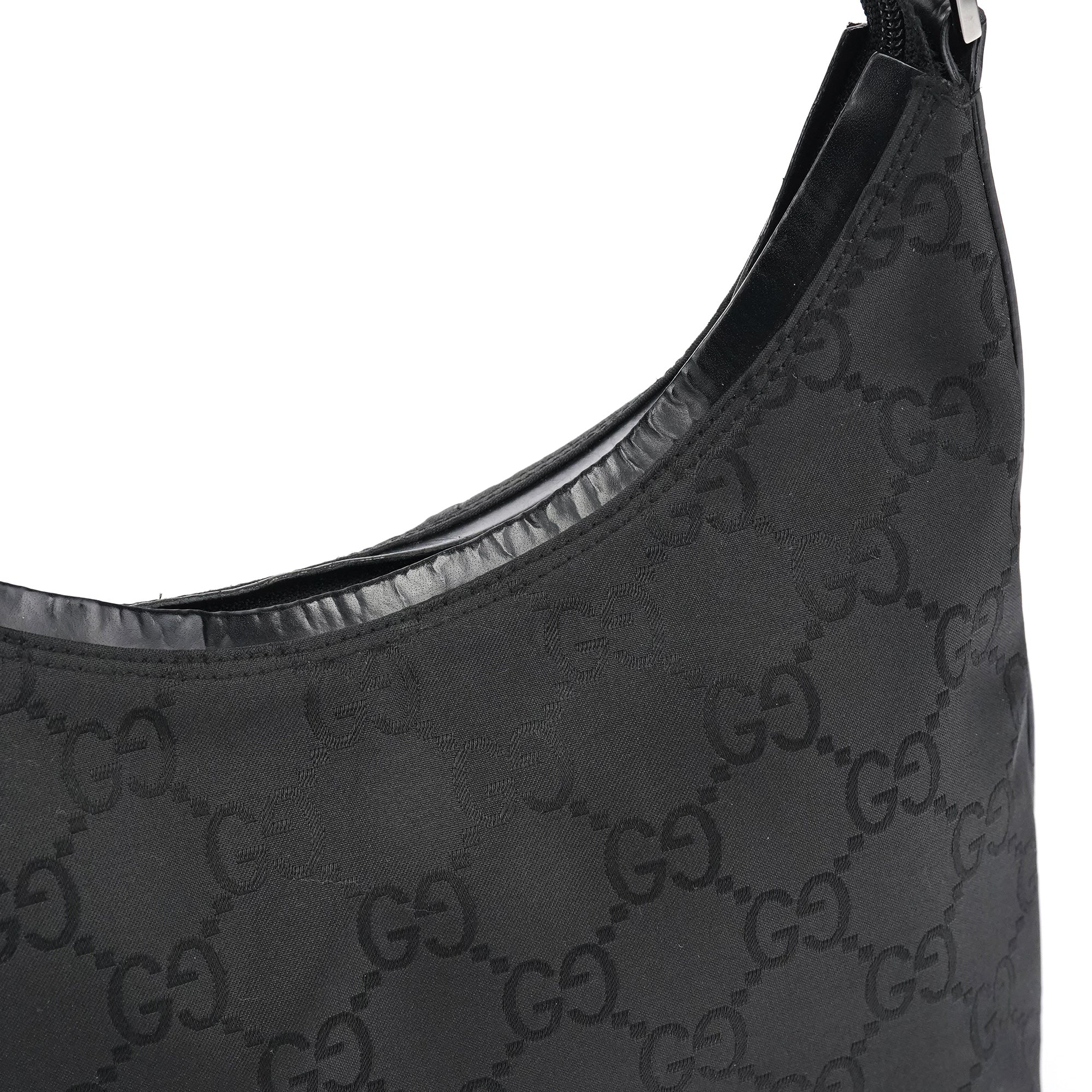 28335 Black GG Hobo Shoulder Bag