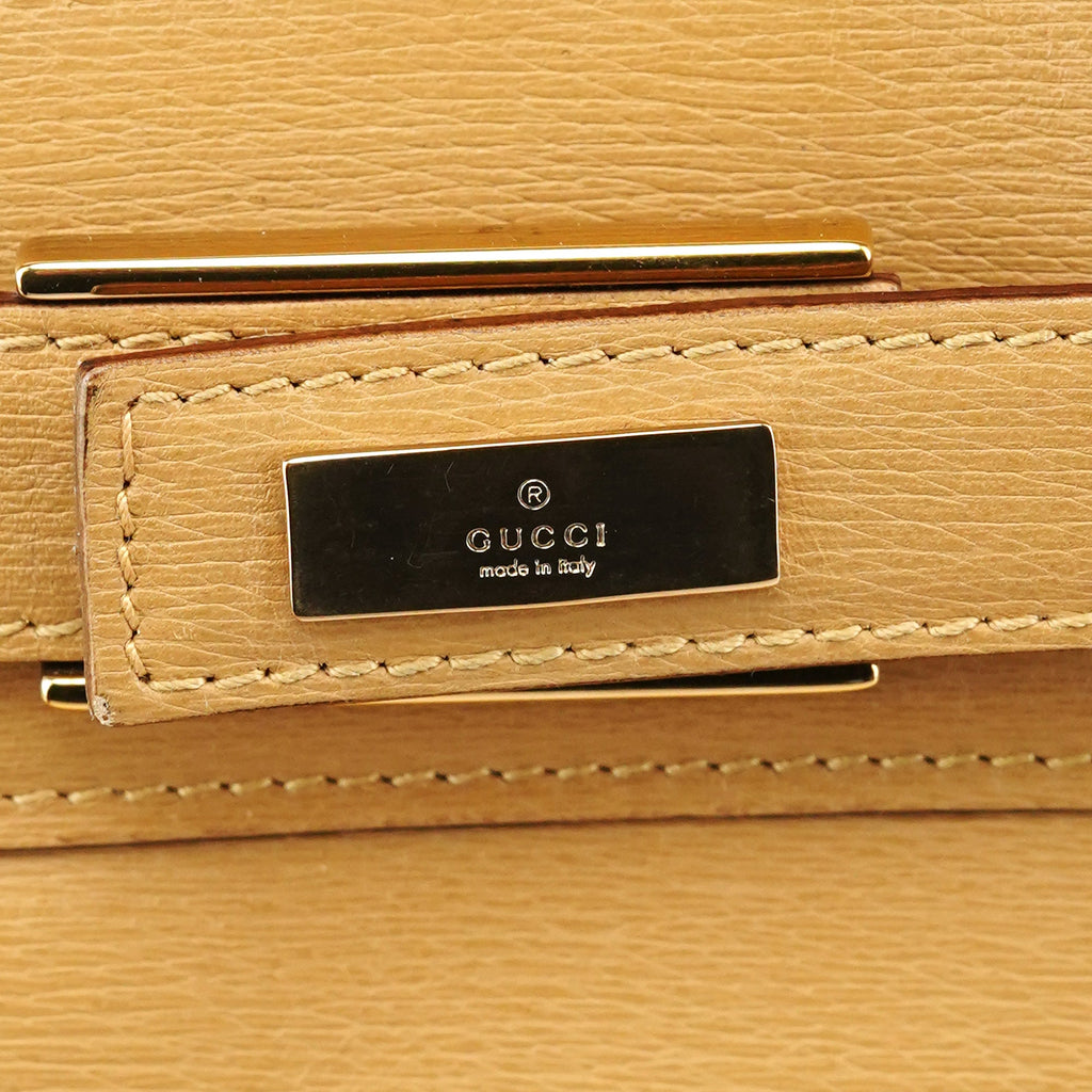 28711 Beige Leather Tote Bag