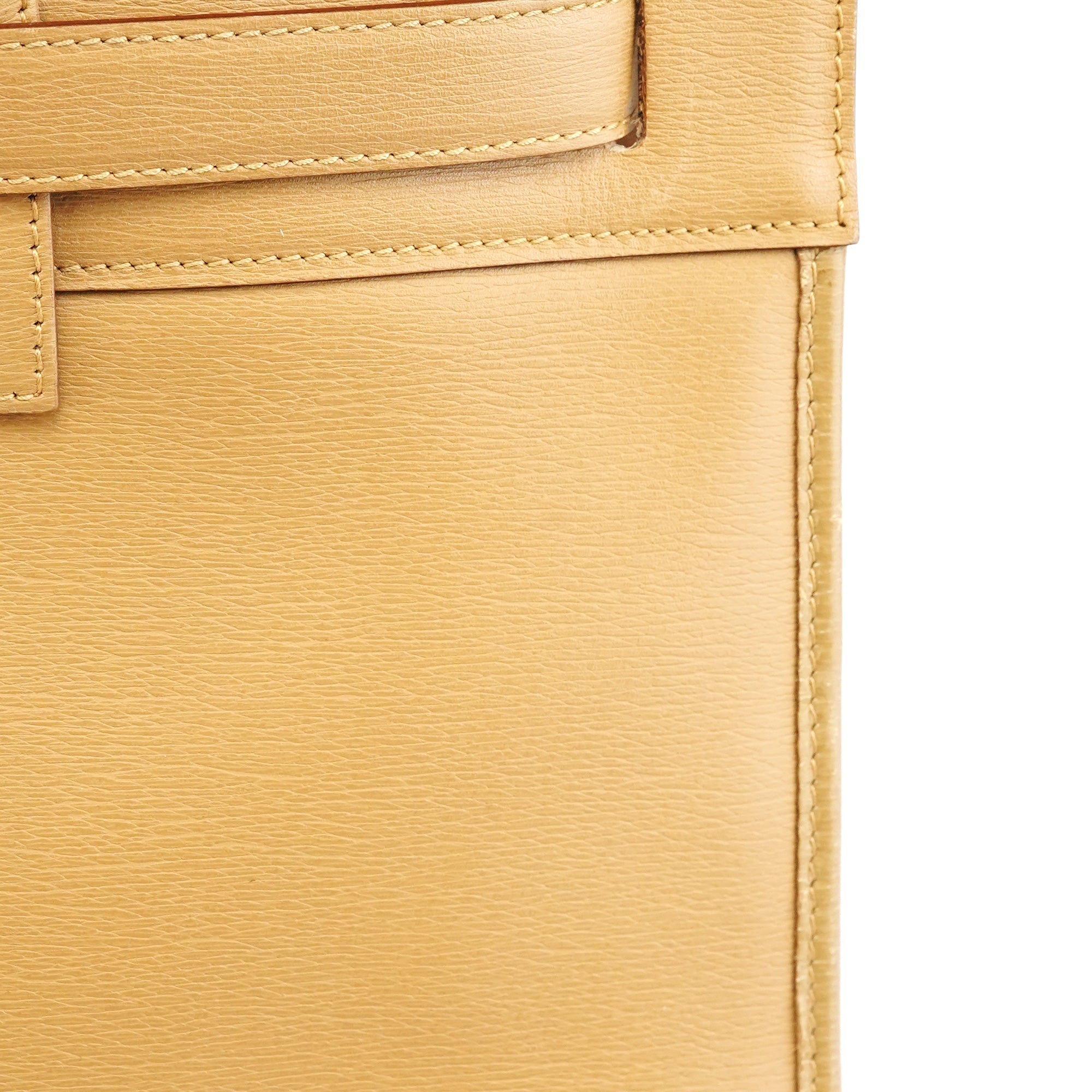 28711 Beige Leather Tote Bag