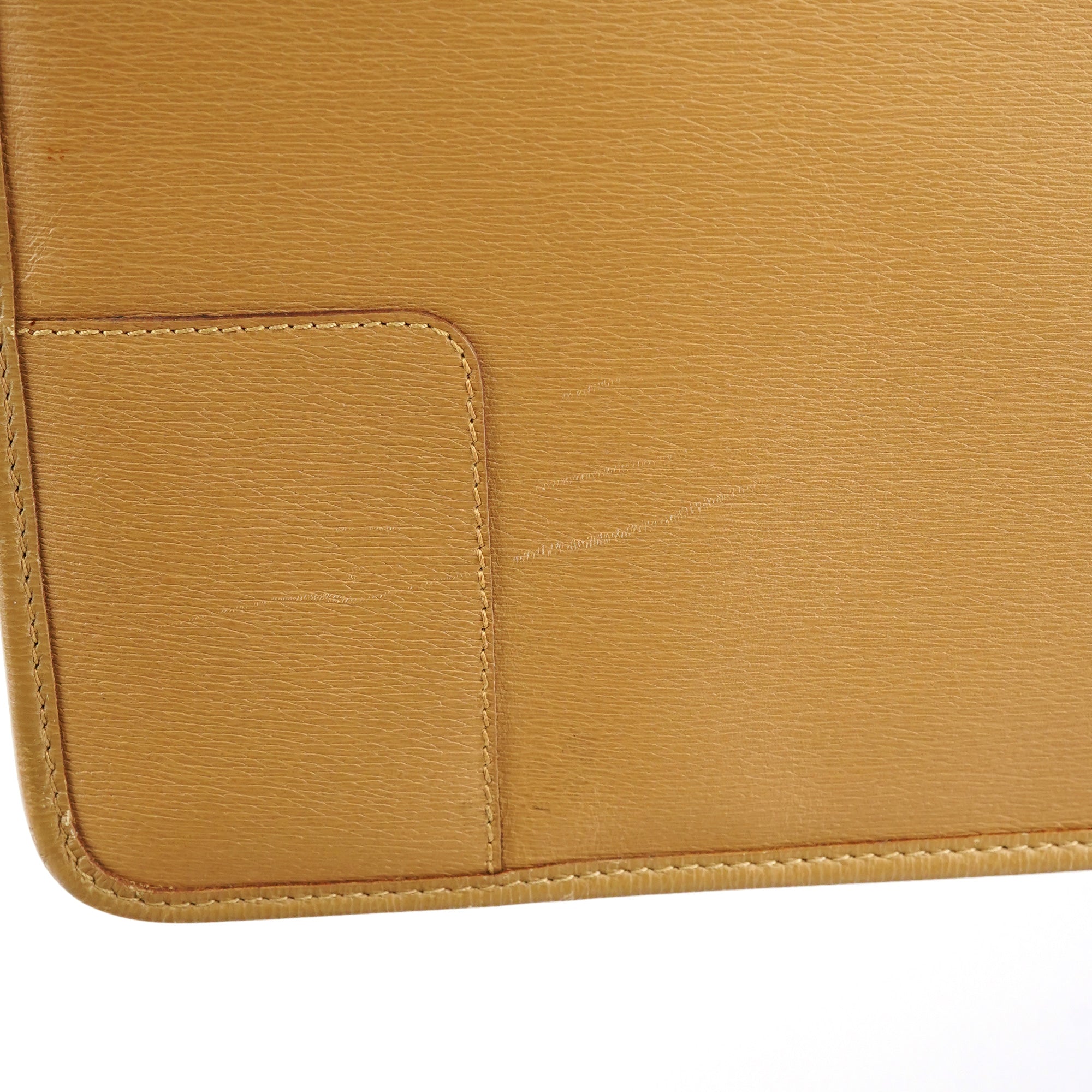 28711 Beige Leather Tote Bag