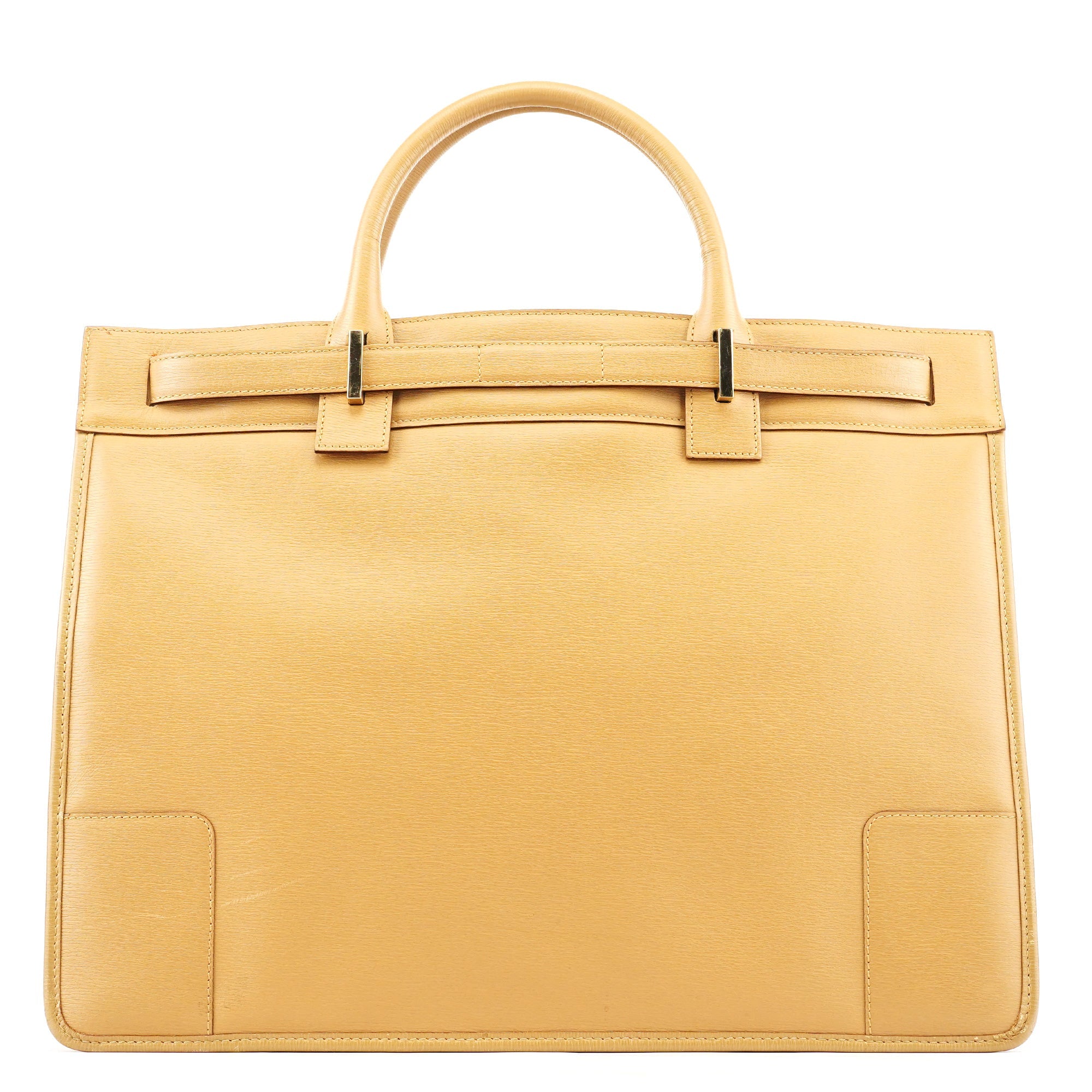 28711 Beige Leather Tote Bag
