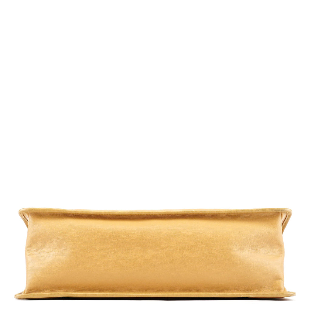 28711 Beige Leather Tote Bag