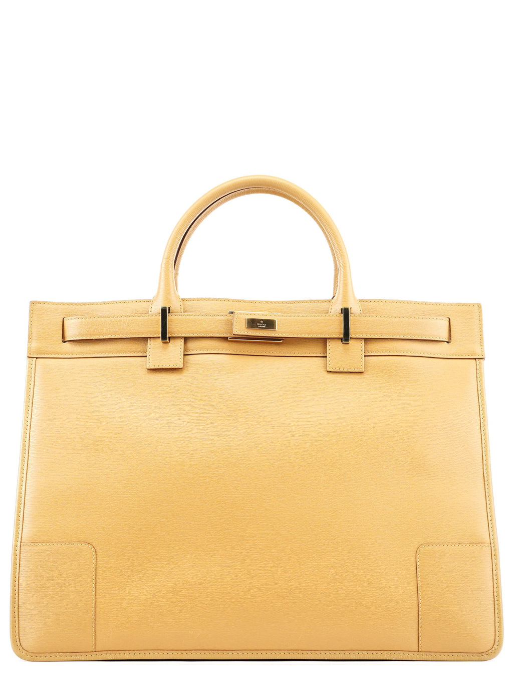 28711 Beige Leather Tote Bag