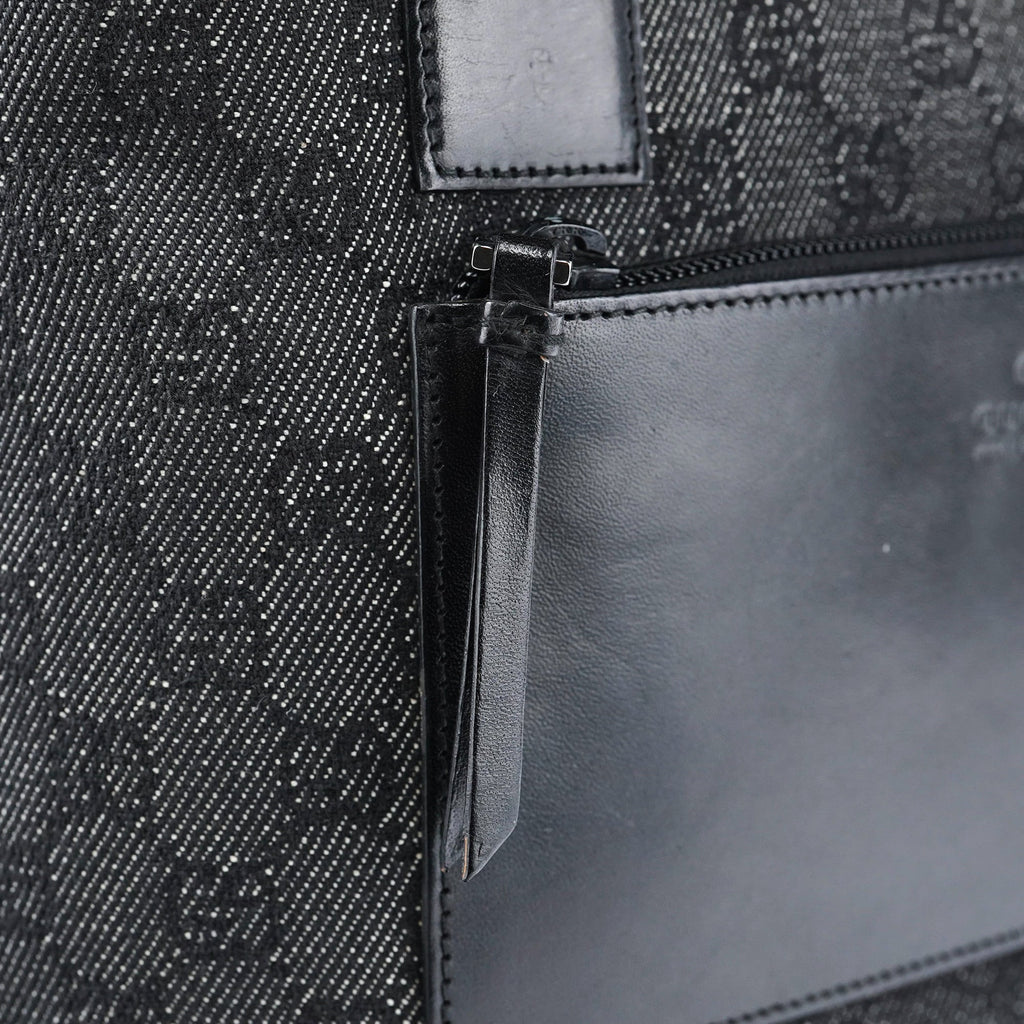 28893 Anthracite GG Denim Tote Bag