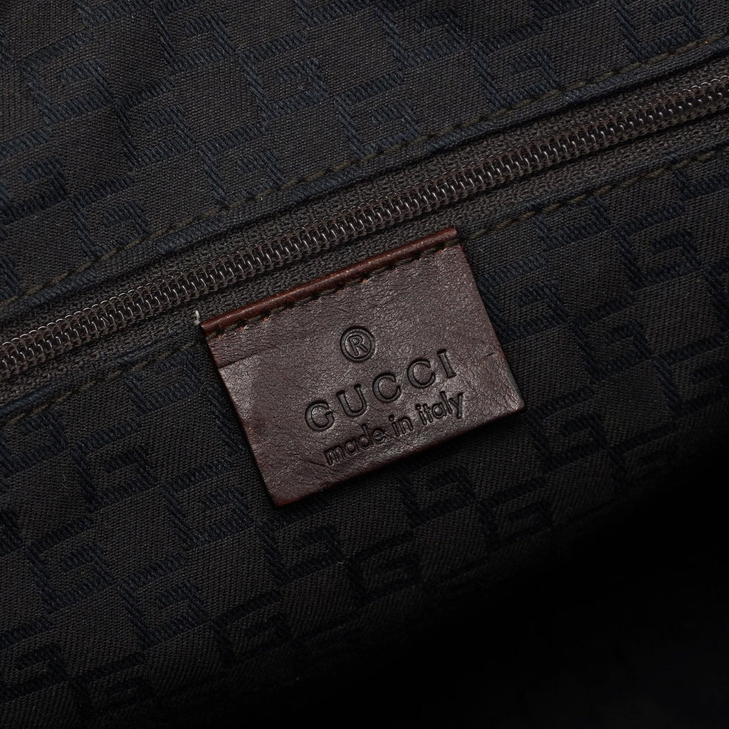 30458 Brown Canvas Boston Bag