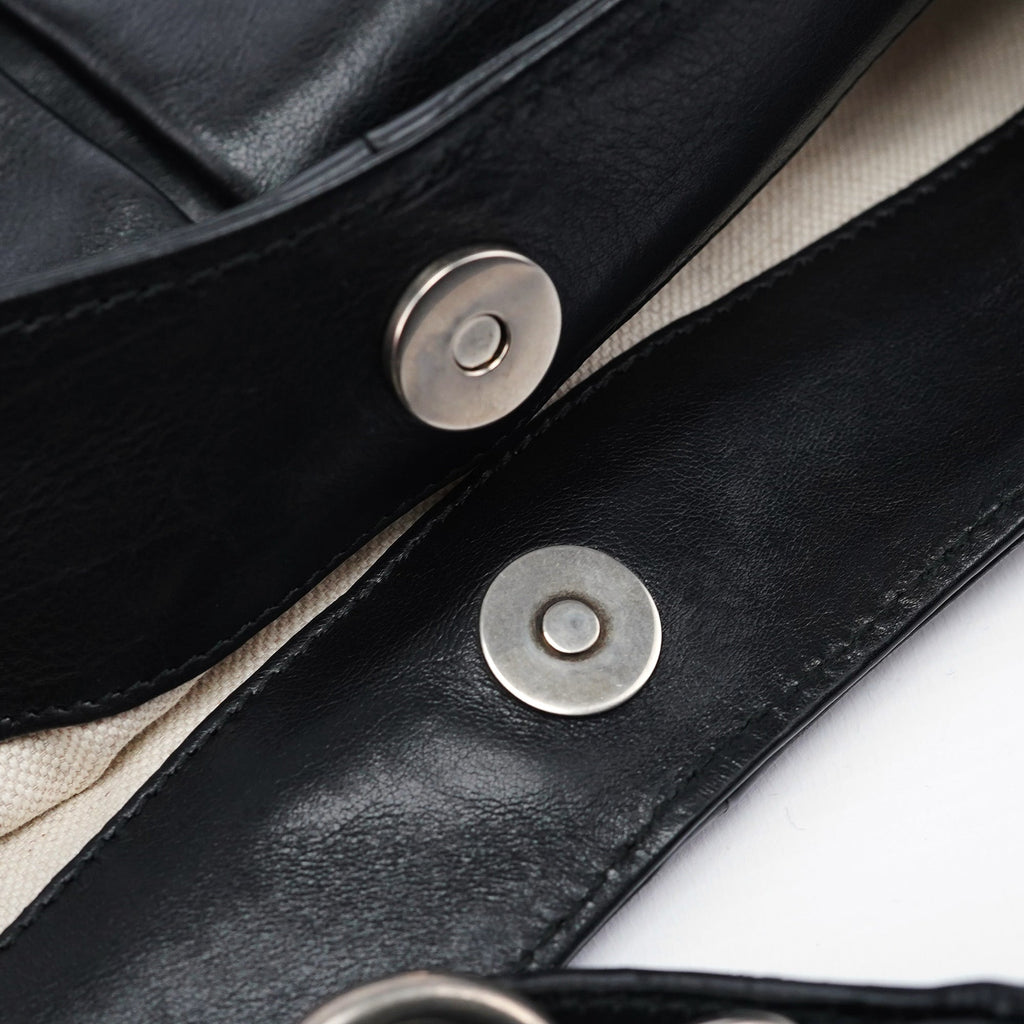 309574 Black Calfskin Horsebit Hobo Shoulder Bag