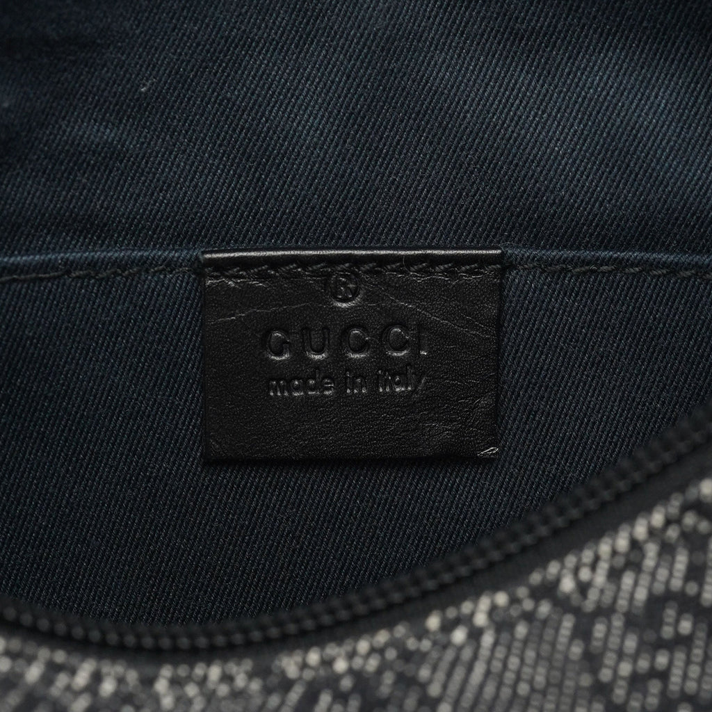 32160 Anthracite Denim GG Shoulder Bag
