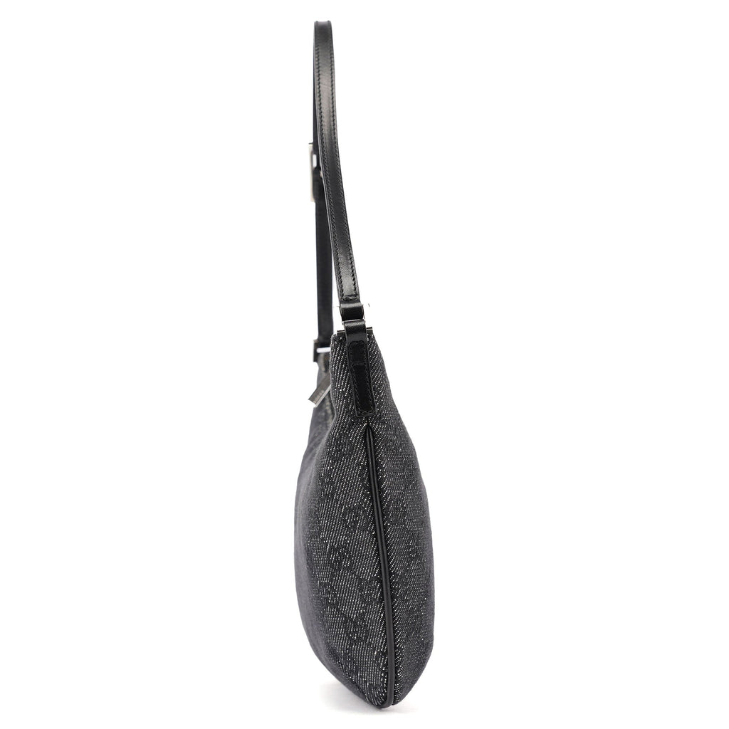 32160 Anthracite Denim GG Shoulder Bag