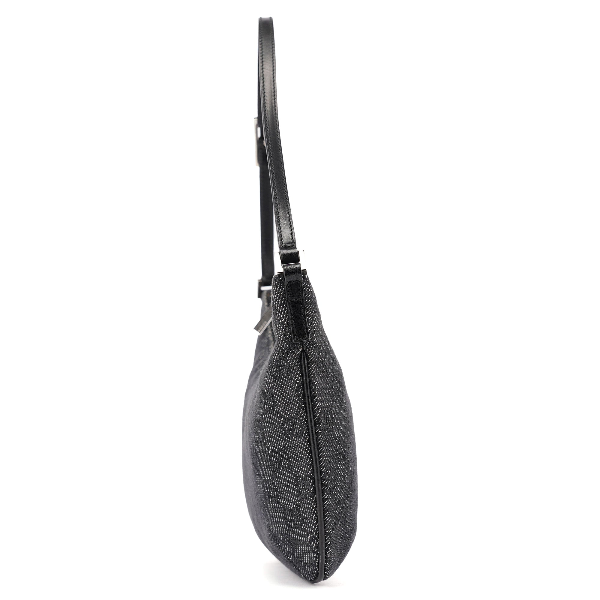 32160 Anthracite Denim GG Shoulder Bag